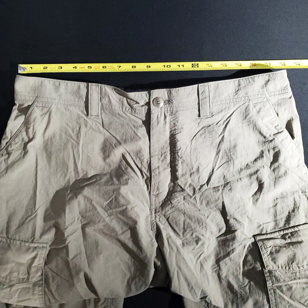 REI Cargo Pants Mens XL 32L Khaki Lightweight Hiking Outdoor Adventure Pro Wear - Picture 7 of 10